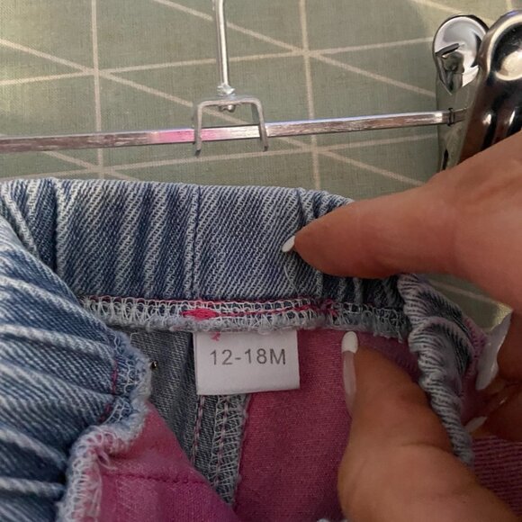 🌸 Hand-Embroidered Toddler Jeans (Size 12–18 Months) 🌸 NWT - Picture 11 of 16